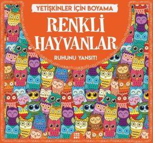 Renkli Hayvanlar-Yetişkinler İçin Boyama Dokuz Yayınları 9786257050210