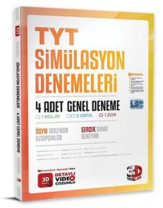 2023 TYT 4'lü Simülasyon Genel Deneme 3D Yayınları 9786057201935