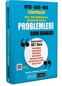 KPSS ALES DGS Ezberbozan Sözel - Sayısal Muhakeme ve Mantıksal Akıl Yürütme Problemleri Soru Bankası Pegem Akademi Yayıncılık 9786256357174