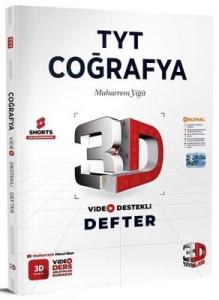 TYT Coğrafya Video Destekli Defter 2024 Muharrem Yiğit 3D Yayınları 9789759519940