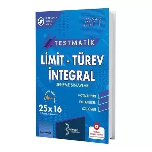 AYT Testmatik Limit Türev İntegral Deneme Sınavları Bilinçsel Yayınları 9786057029096