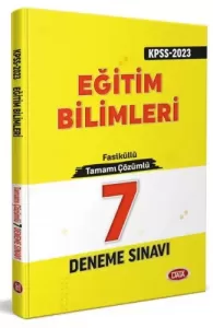 2023 KPSS Eğitim Bilimleri Tamamı Çözümlü 5 Deneme Sınavı Data Yayınları 9786258221312