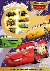 DİSNEY ARABALAR SİHİRLİ RENKLER ÇIKARTMA HEDİYELİ