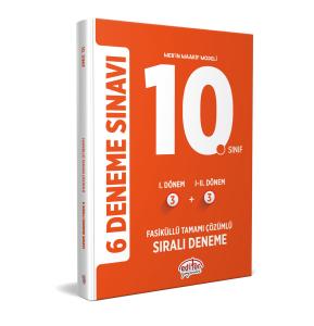 EDİTÖR YAYINLARI10. SINIF (3+3) FASİKÜLLÜ TAMAMI ÇÖZÜMLÜ 6 DENEME SINAVI