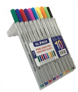 Globox Fınelıner Kalem 10 lu Plastik Kapak SMART.3240