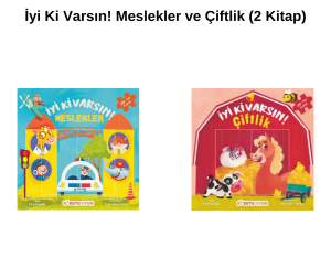 İyi Ki Varsın! Meslekler ve Çiftlik (2 Kitap)