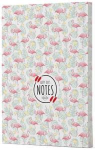 FLAMİNGO 3 ÇİZGİLİ DEFTER YAN BASKILI