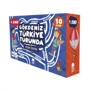 Gökdeniz Türkiye Turunda 4.Sınıf Seti (10 Kitap) Mavi Kirpi Vildan Özdemir Mavi Kirpi Yayınları 9786257574310