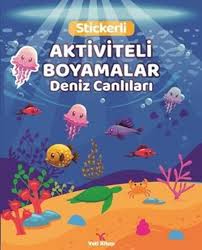 DENİZ CANLILARI STİCKERLİ AKTİVİTELİ BOYAMALAR