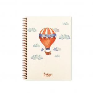 Keskin Color La Plume Balloons 17x24 Kareli Sert Kapaklı Spiralli Defter
