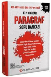 Kim Korkar Paragraf Soru Bankası AGS KPSS ALES DGS TYT AYT MSÜ