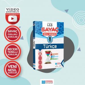 8 . Sınıf Türkçe Sayaç 20'li Deneme Video Çözümlü Evrensel İletişim Lgs Seda Yıldız