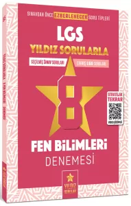 Yıldız Sorular 8. Sınıf LGS Fen Bilimleri 8 Deneme Video Çözümlü Yıldız Sorular