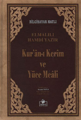 Kuran-ı Kerim Meali Bilgisayar Hatlı Kasım Yayla Merve Yayınları 97899