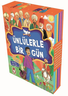 Ünlülerle Bir Gün - 10 Kitap Takım Mustafa Orakçı Timaş Çocuk 9786051140407