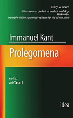 Prolegomena Immanuel Kant İdea Yayınevi 9789753971218