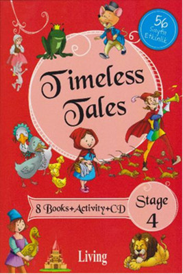 Stage 4 - Timeless Tales 8 Books + Activity + CD Living English Dictio
