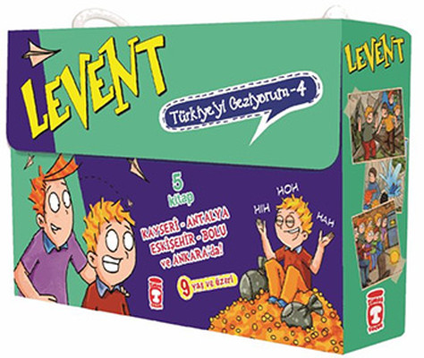 Levent Türkiyeyi Geziyorum 4 Set - 5 Kitap Takım