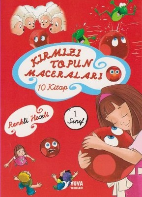1.Sınıf Kırmızı Topun Maceraları - 10 Kitap Takım Müzehher Özgün Yuva Yayınları 9789755176321