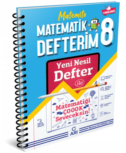8. Sınıf Matemito Matematik Defterim Arı Yayıncılık 9786257531788