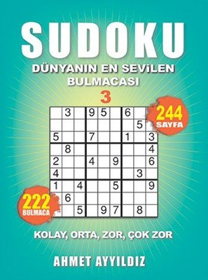 Sudoku-Dünyanın En Sevilen Bulmacası 3 Ahmet Ayyıldız Olimpos Yayınlar