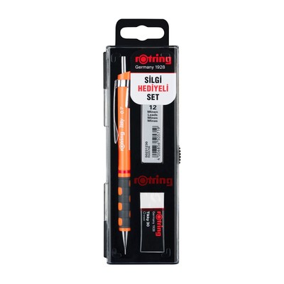 Rotring Tikky 0.7 Hediyeli Neon Turuncu Versatil Kalem 8699290043853