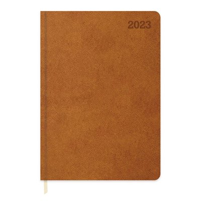 Keskin Color 2023 14x20 Günlük Termo Deri Taba Ajanda 8693043093720