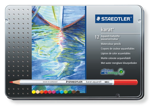 Staedtler M12 Karat Aquarell 12'li Kuru Boya Seti