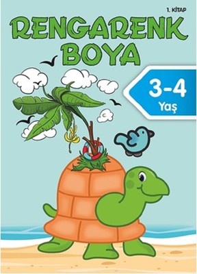 Rengarenk Boyama 3-4 Yaş 1.Kitap