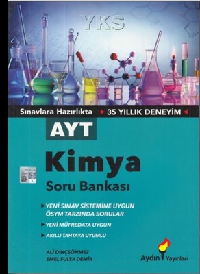 AYT Kimya Soru Bankası Ali Dinçsönmez, Emel Fulya Aydın Yayınları 9786