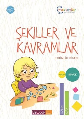 Şekiller ve Kavramlar Etkinlik Kitabı-48 Ay ve Üzeri Mavi Çember Okul Öncesi Eğitim Seti Bir Ocak Yayınları 9786053050445