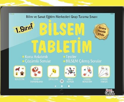 1. Sınıf Bilsem Tabletim Hayat Okul Yayınları
