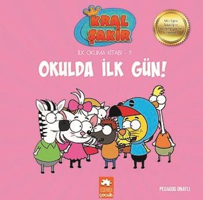 Kral Şakir Okulda İlk Gün!-İlk Okuma Kitabı 9 Varol Yaşaroğlu Eksik Pa
