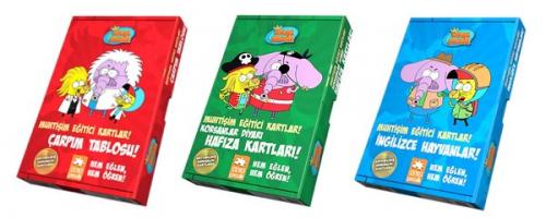 Kral Şakir Muhtişim Eğitici Kartlar Seti-3 Kitap Takım