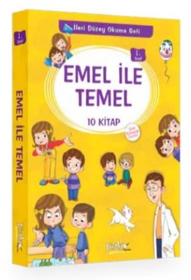 1. Sınıf Emel İle Temel Seti 10 Kitap Takım Pinokyo 9786056814679