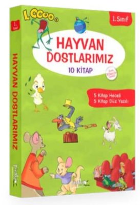 1. Sınıf Hayvan Dostlarımız Seti 10 Kitap Takım Pinokyo 9786056814686