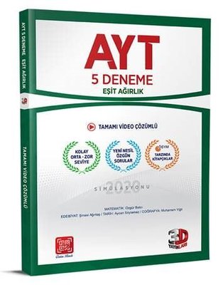 AYT Esit Agirlik 5 Li Paket Deneme