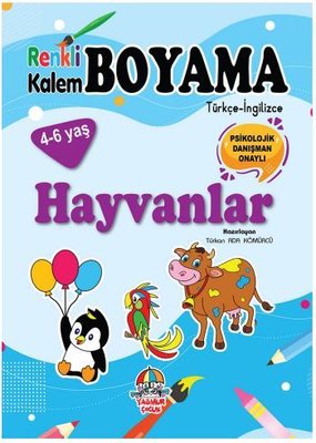Hayvanlar - Renkli Kalem Boyama Yağmur Çocuk 9786052185544
