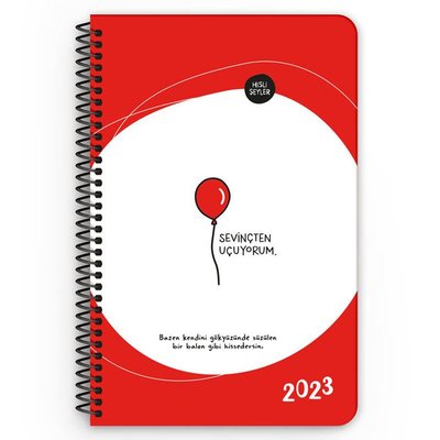 Keskin Color 2023 Hisli Şeyler13 x 195 Haftalık Ajanda Sevinçten Uçuyo