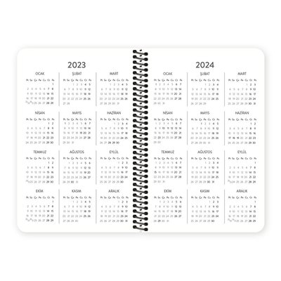 Keskin Color 2023 Hisli Şeyler13 x 195 Haftalık Ajanda Sevinçten Uçuyo