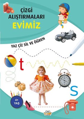 Evimiz - Çizgi Alıştırmaları 4+ Emine Ulusoy 0-6 Yaş Yayınları 9786053