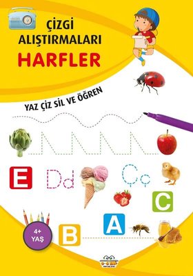 Harfler - Çizgi Alıştırmaları 4+ Emine Ulusoy 0-6 Yaş Yayınları 978605