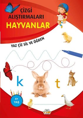 Hayvanlar - Çizgi Alıştırmaları 4+ Emine Ulusoy 0-6 Yaş Yayınları 9786