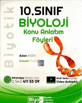 10.Sınıf Biyoloji Konu Anlatım Föyleri Biyotik Yayınları 9786050644845
