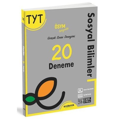 TYT Sosyal Bilimler 20 Deneme Endemik Yayınları 9786257430333