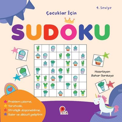 Çocuklar İçin Sudoku - 4.Seviye Peta 9786257232142