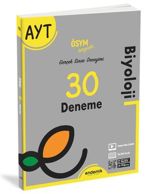 AYT 30 lu Biyoloji Deneme Sınavı Endemik Yayınları 9786257430364