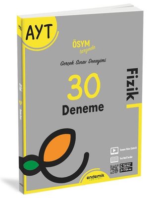 AYT 30 lu Fizik Deneme Sınavı Endemik Yayınları 9786257430340