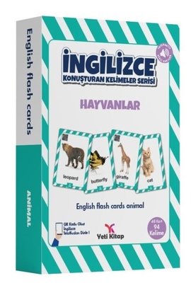 Hayvanlar - İngilizce Konuşturan Kelime Kartları Yeti Kitap 9786257388