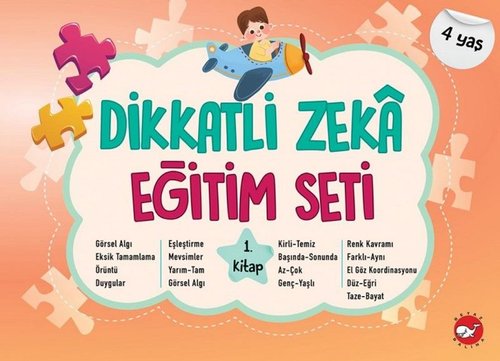Dikkatli Zeka Eğitim Seti 1. Kitap - 4 Kitap Takım